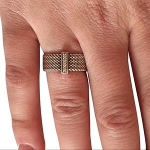 Tiffany & Co Silver Somerset Diamond Ring